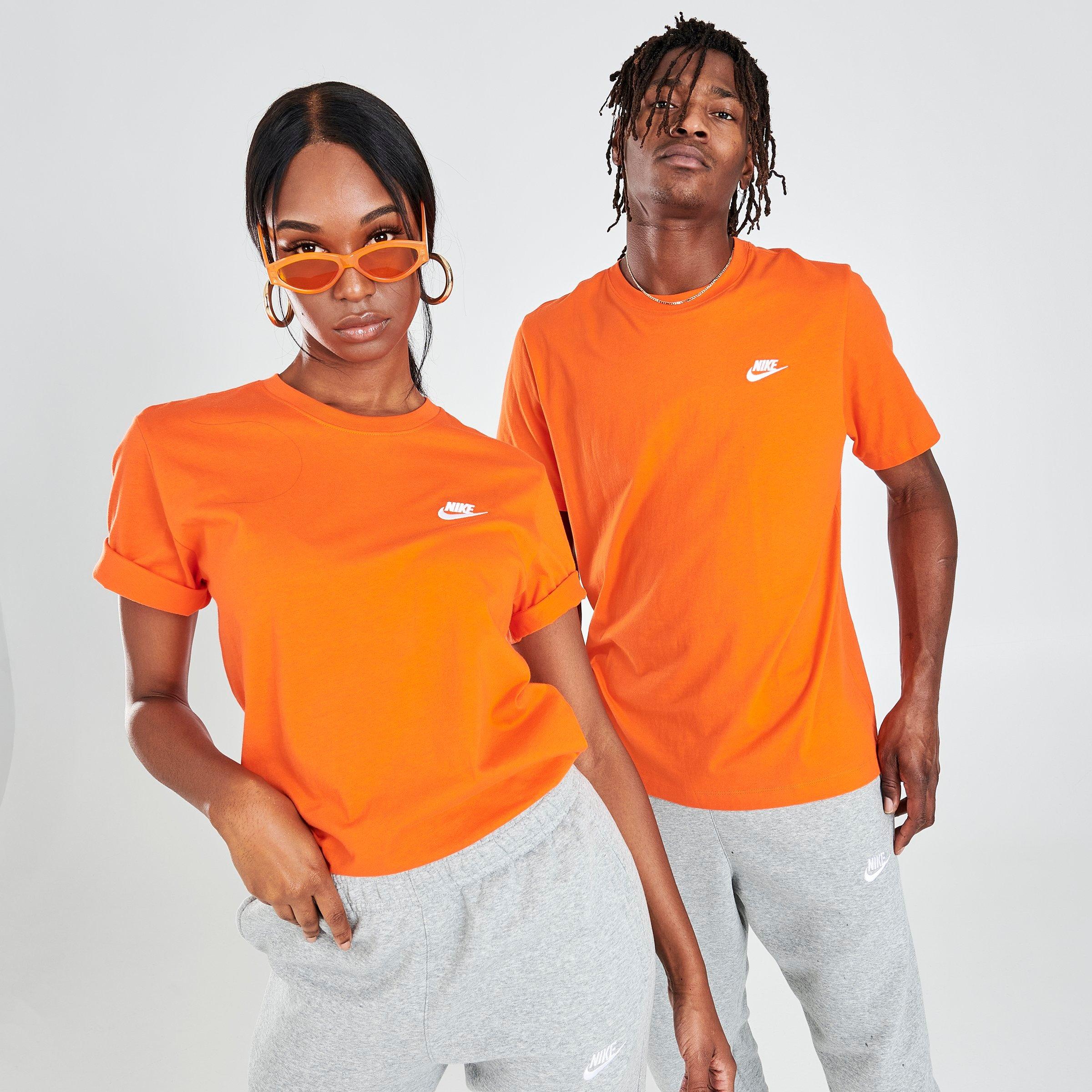 nike club t shirt orange