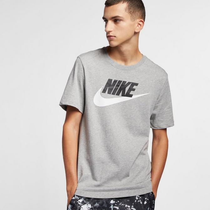 Nike Mens Futura T Shirt Sportswear Club Swoosh Classic Logo Crew Neck Tee