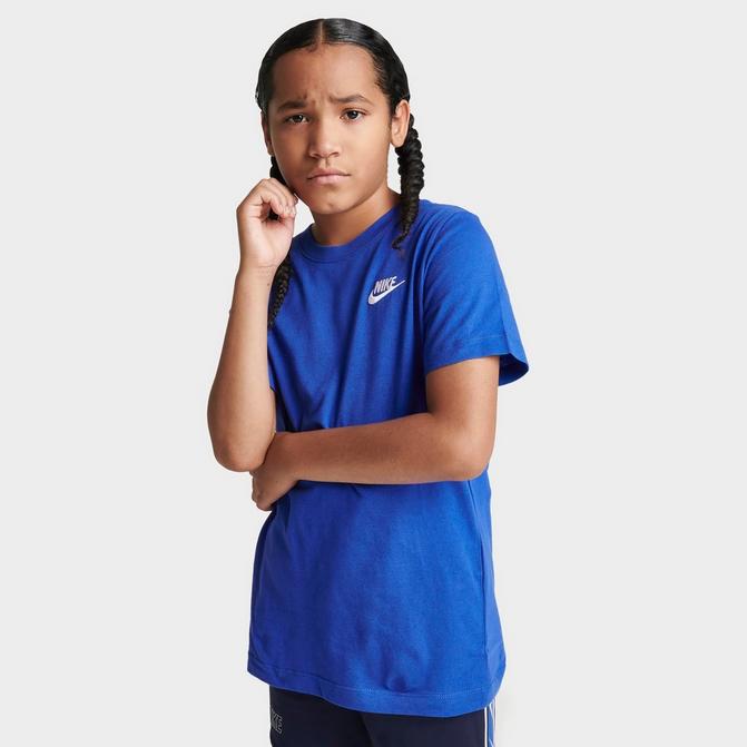 Blue Nike Mid Logo T-Shirt/Shorts Set Children