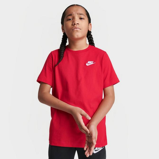 Red nike shirt store girls