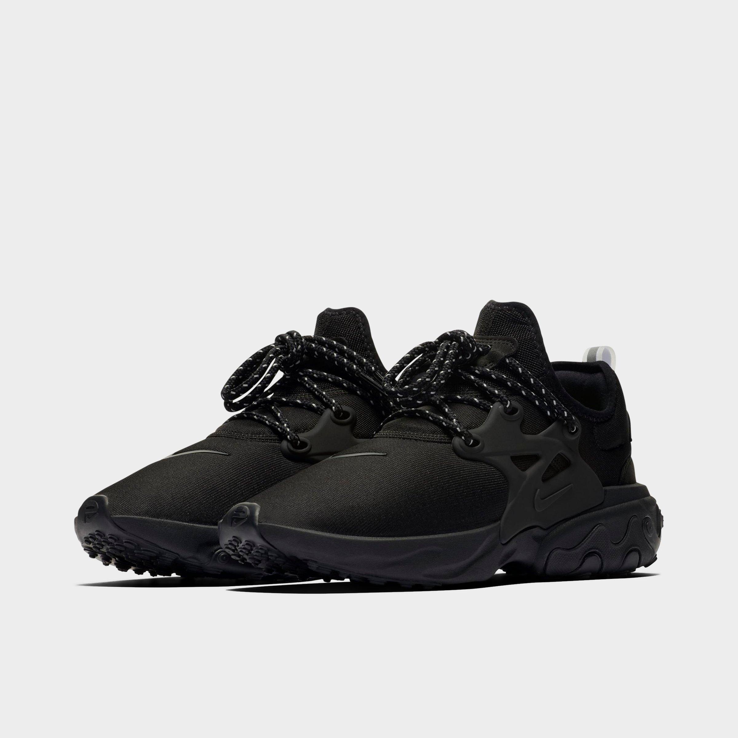 black nike react presto