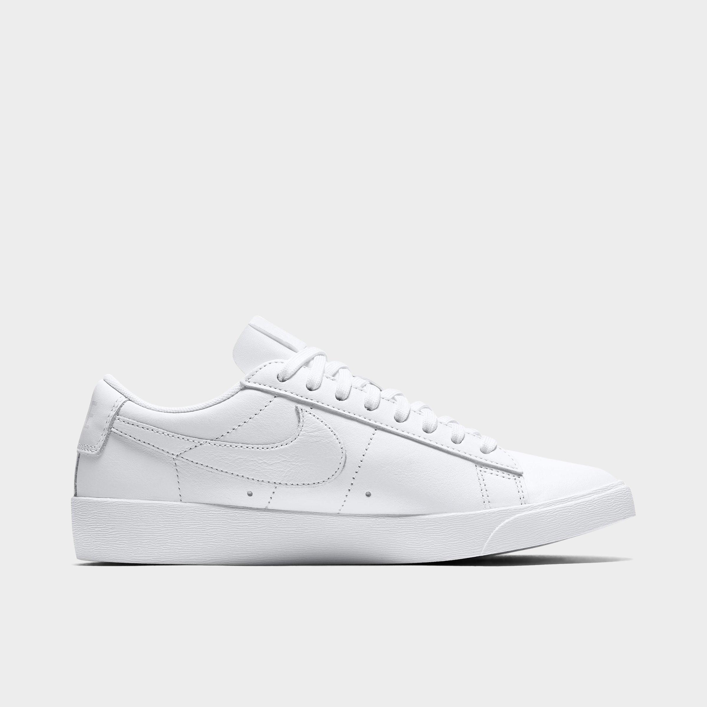 nike blazer low le women's shoe white