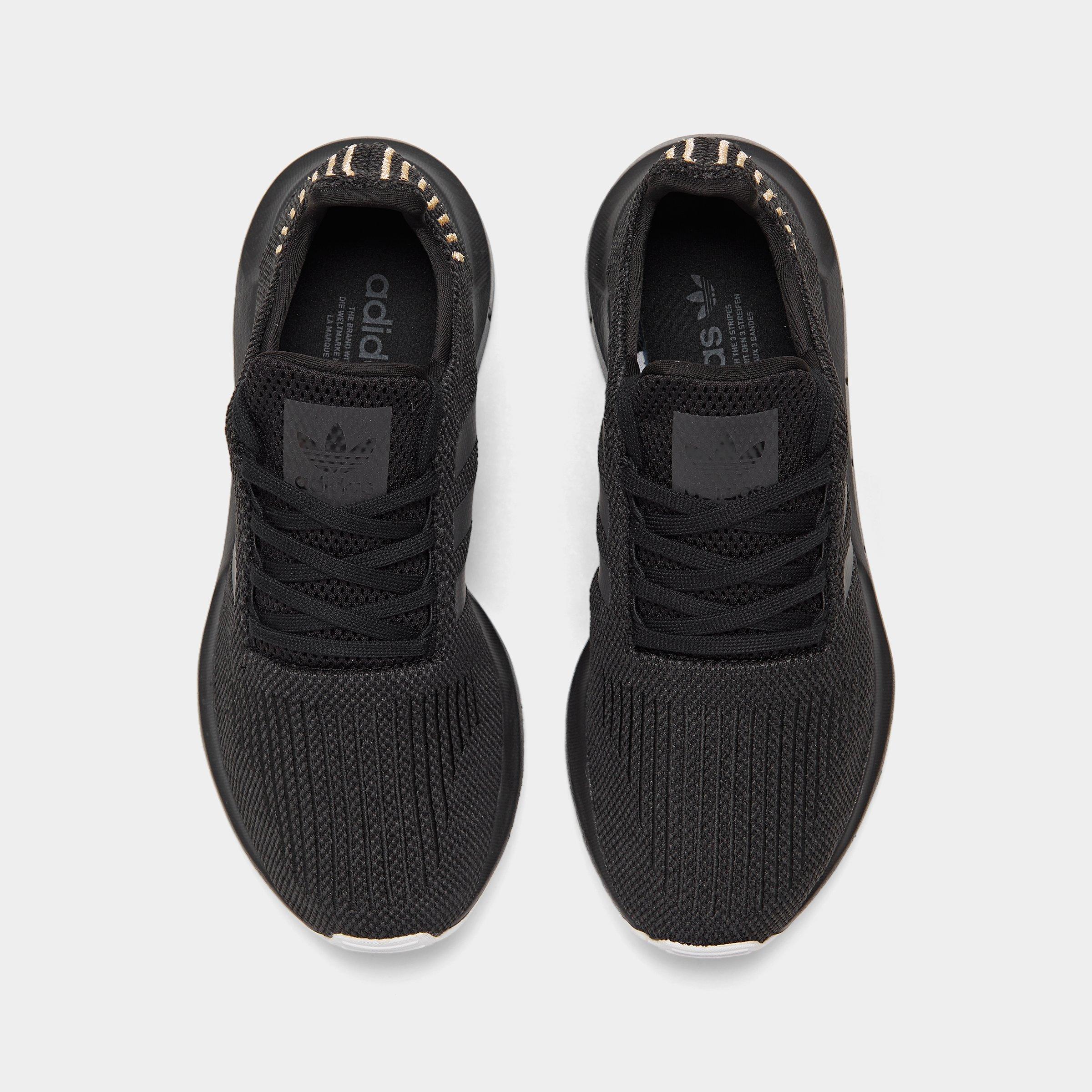 adidas swift run core black & carbon womens shoes