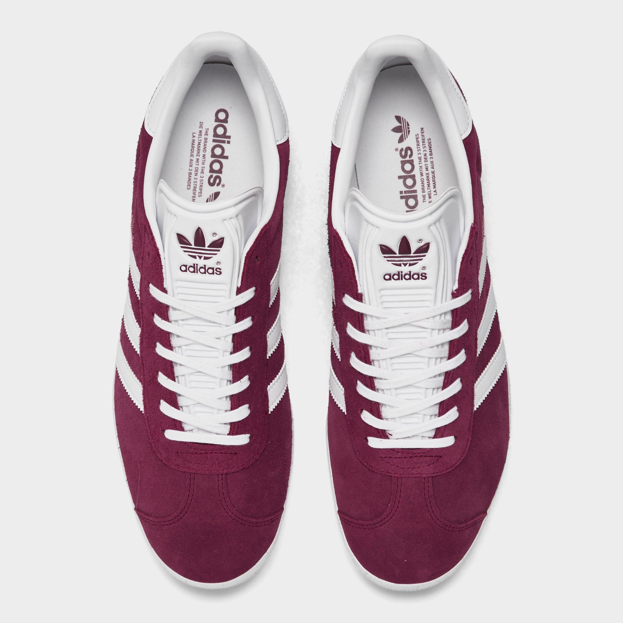 adidas gazelle burgundy white