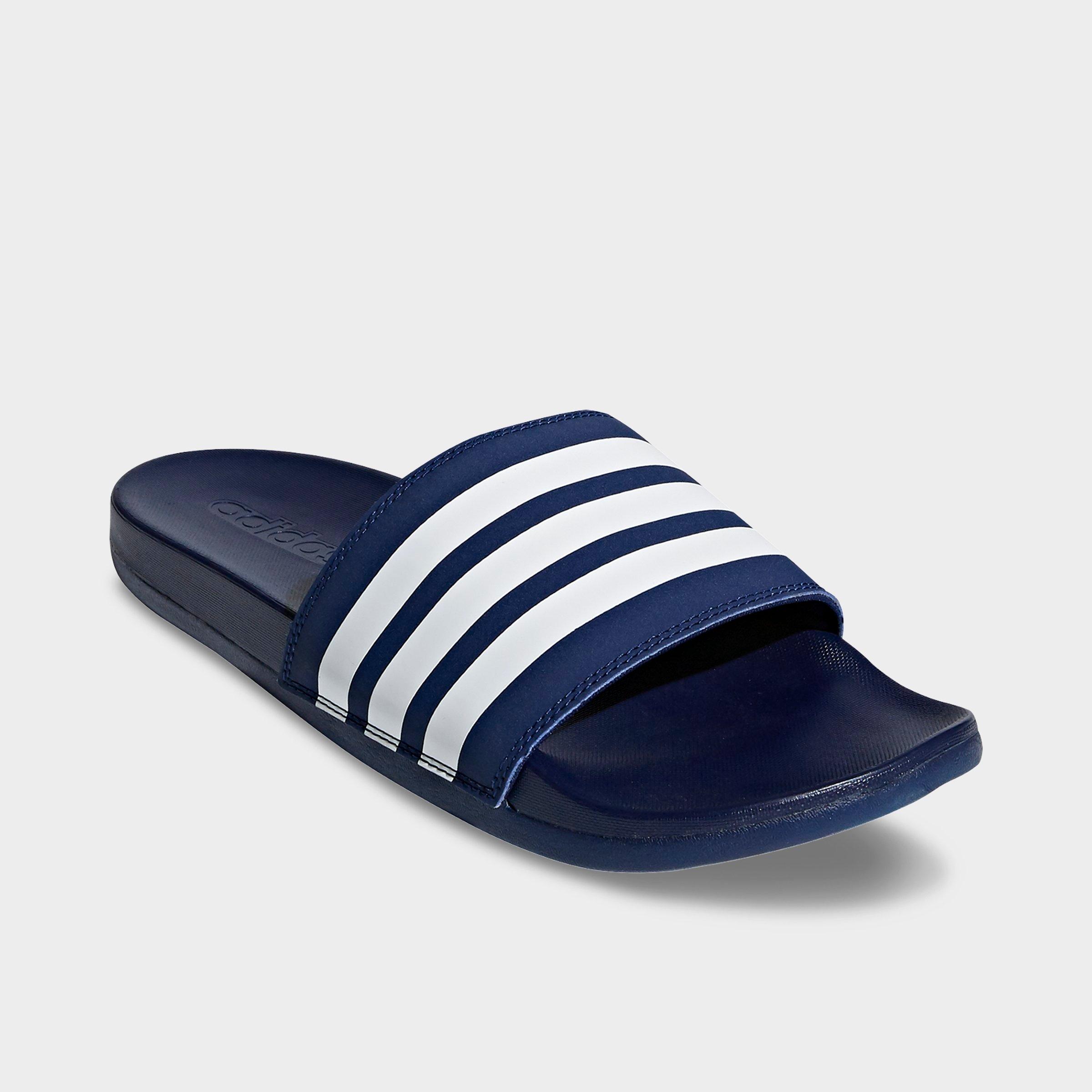 adidas comfort slides blue