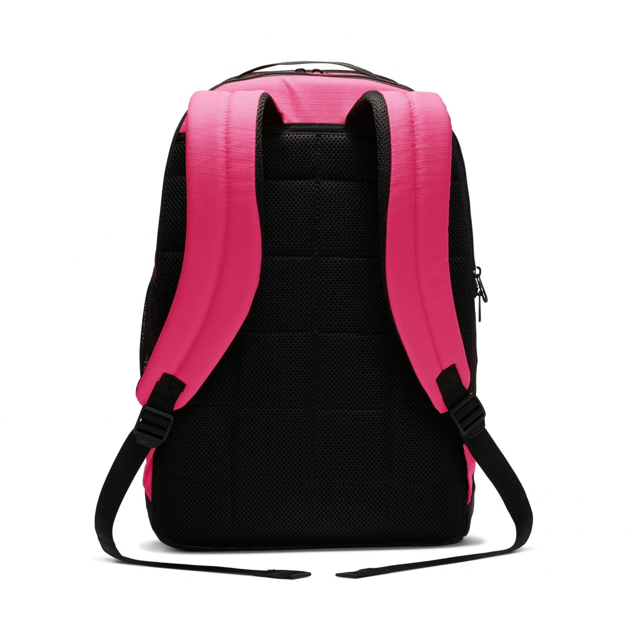 pink black nike backpack