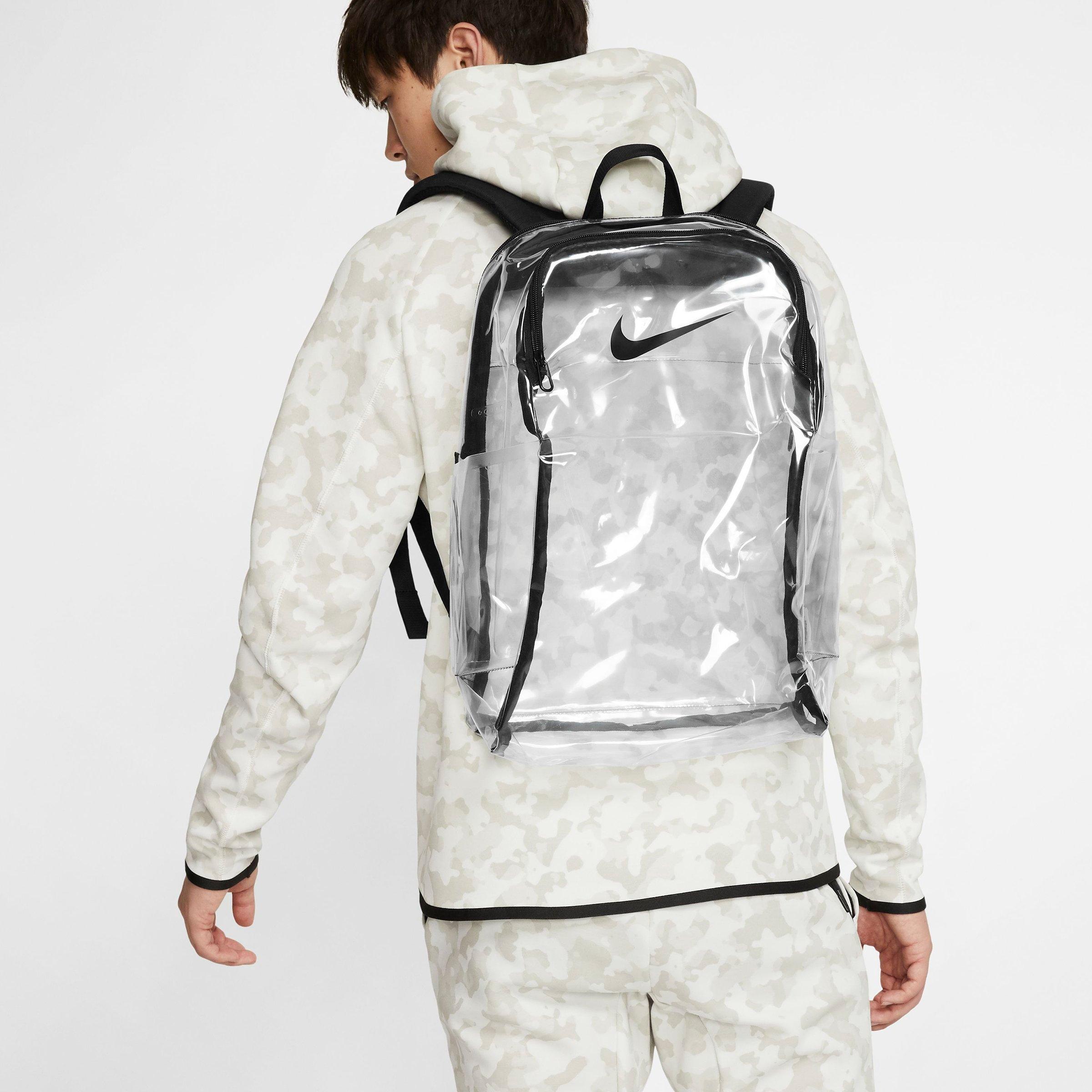 nike backpacks clear