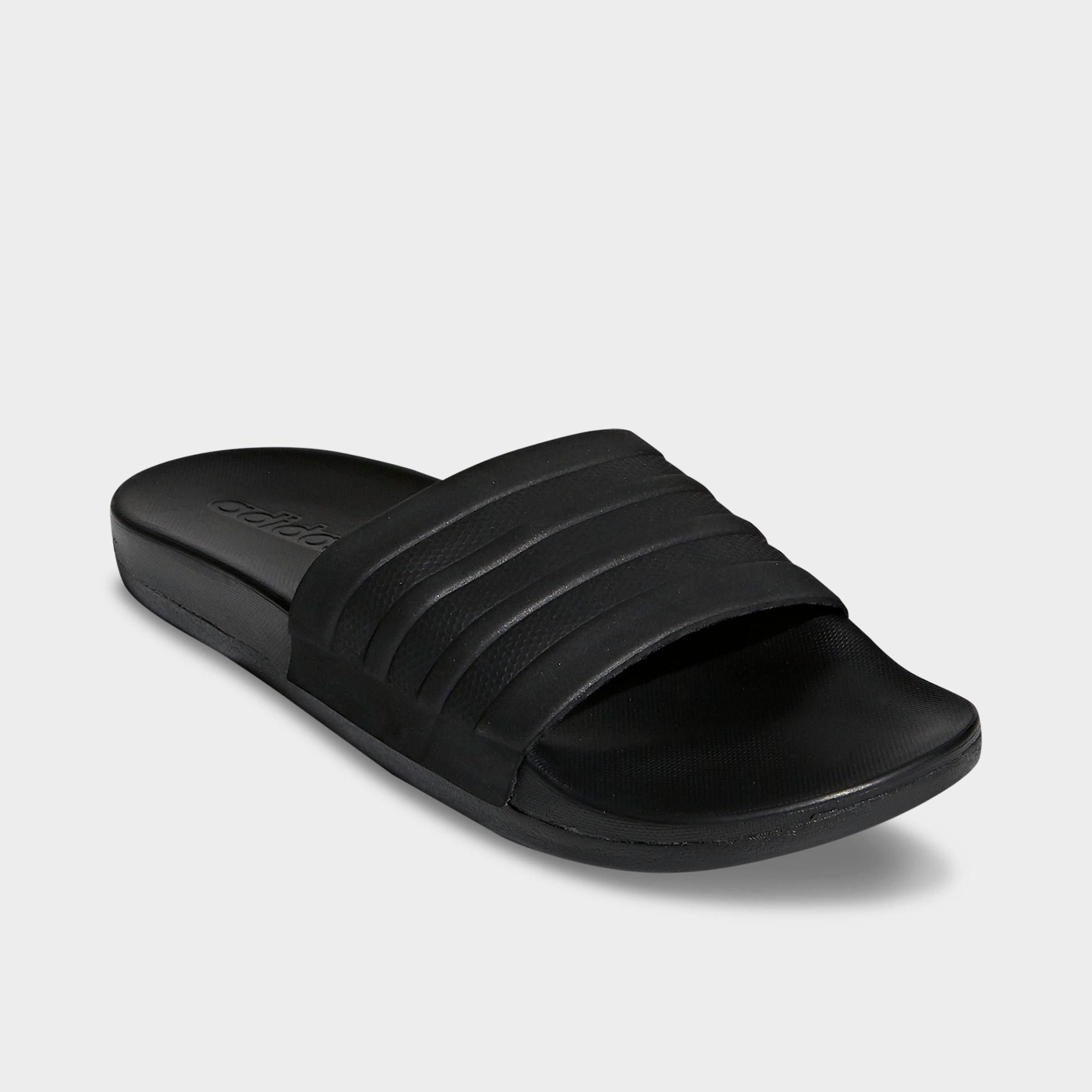 black adilette comfort slides