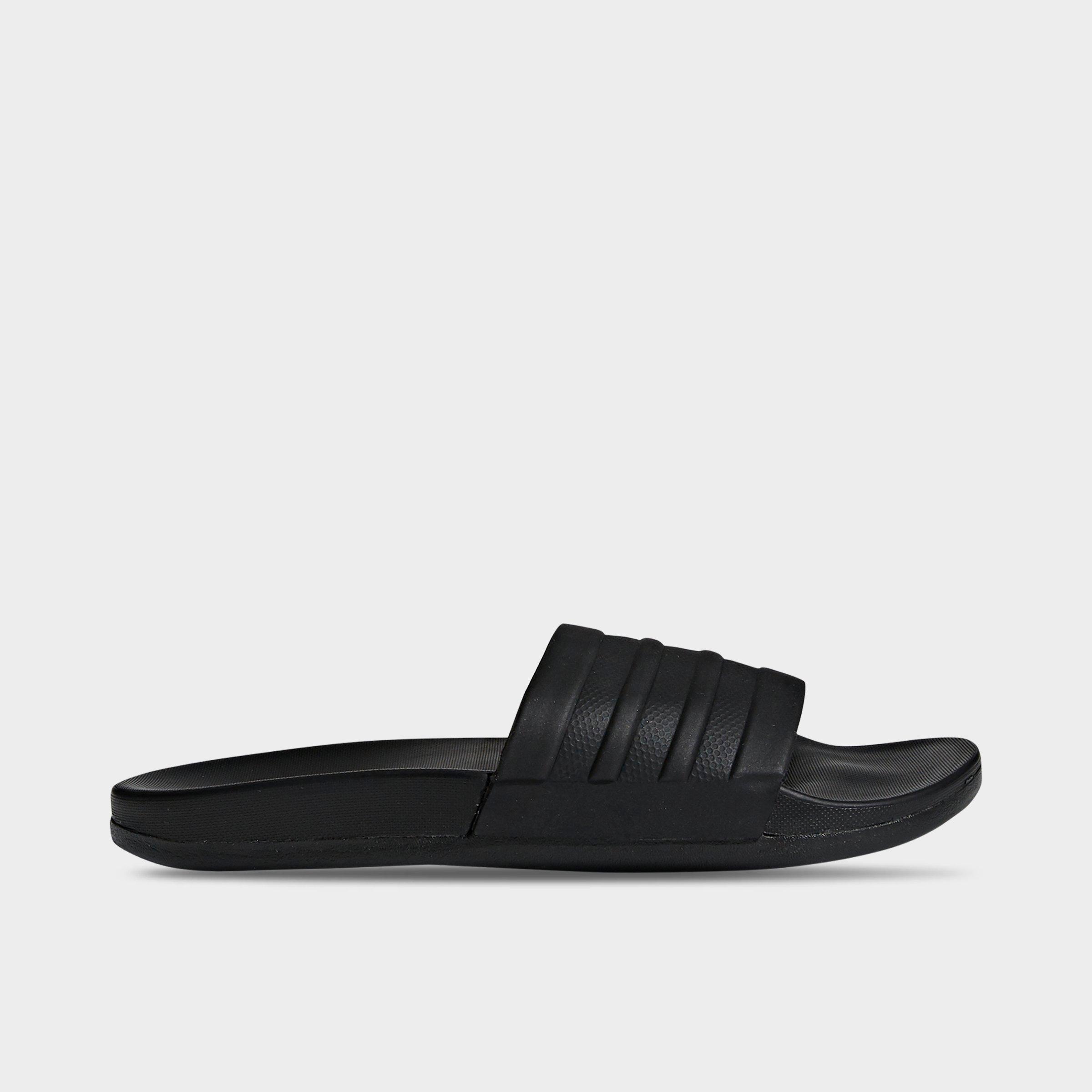 black adilette comfort slides