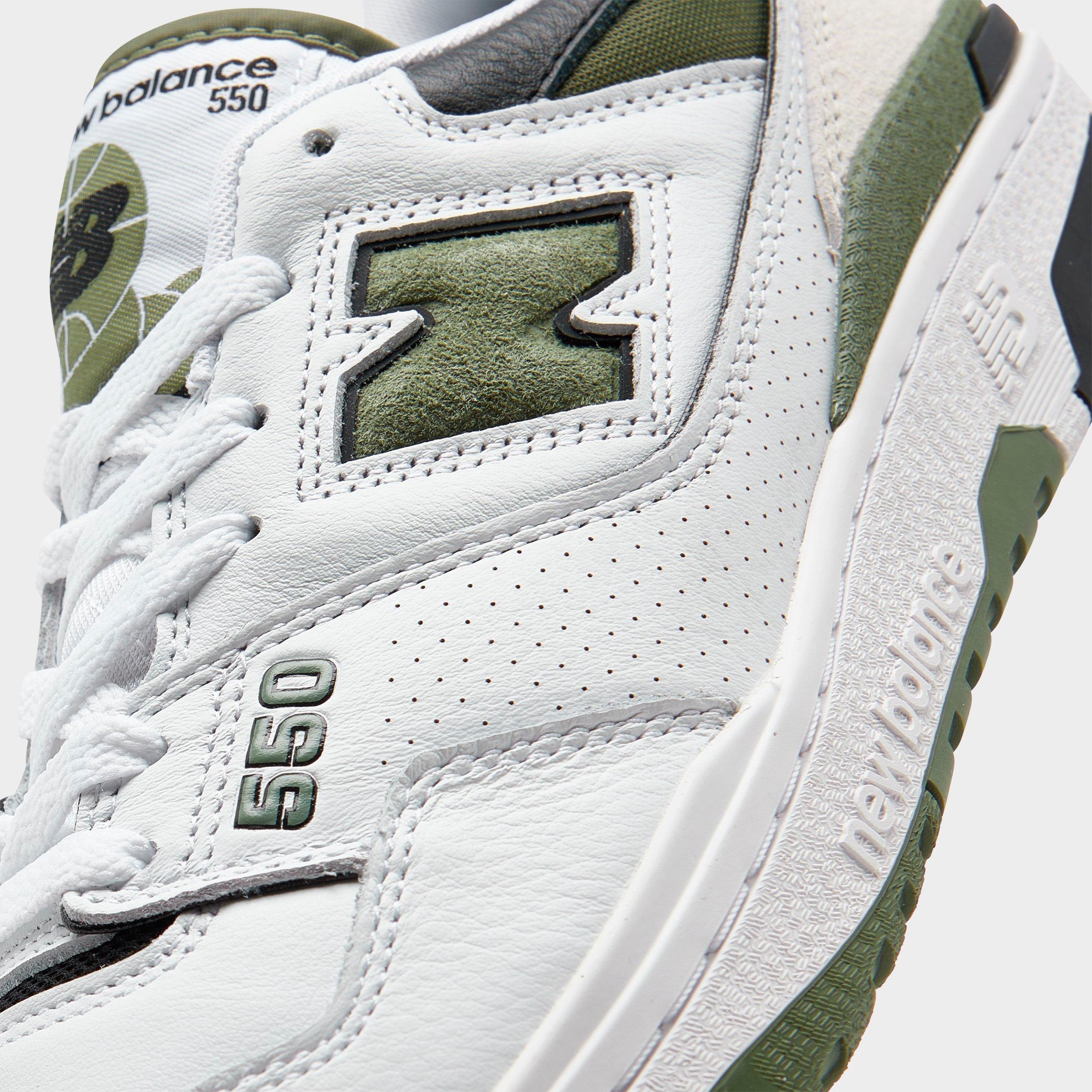 New Balance 550 White Dark Green