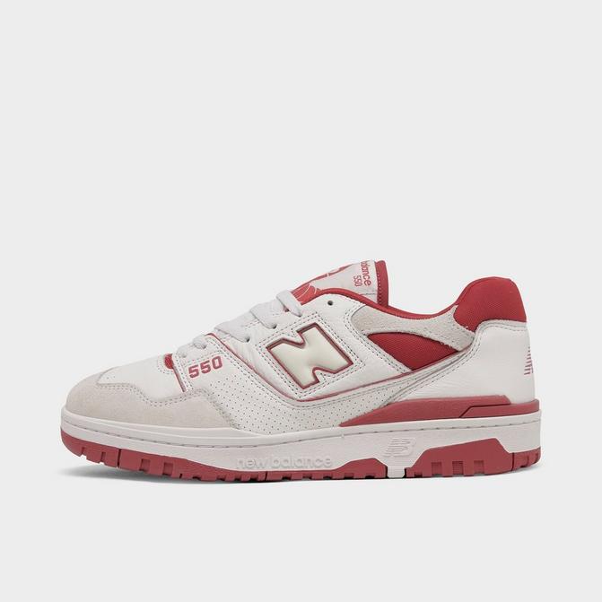 New Balance 550 NB White Team Red Men Unisex Casual  - Size 10 Men