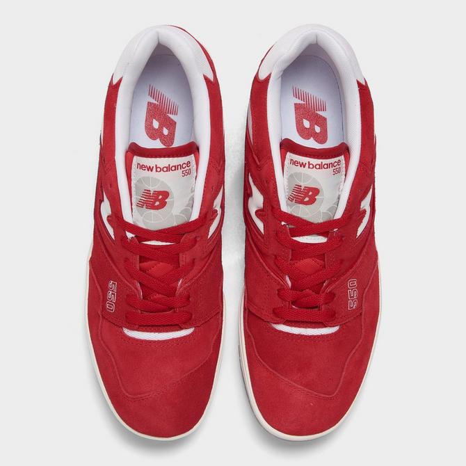 New balance hot sale red suede