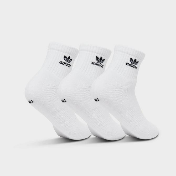 Trefoil Crew Socks 6 Pairs - White, Kids Unisex & Originals