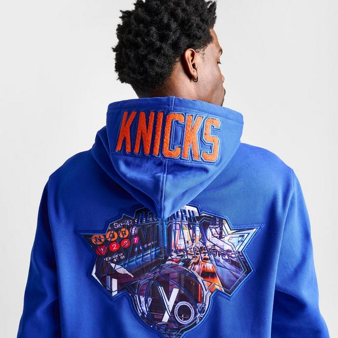 New York Knicks Fashion Colour Wordmark Hoodie - Mens