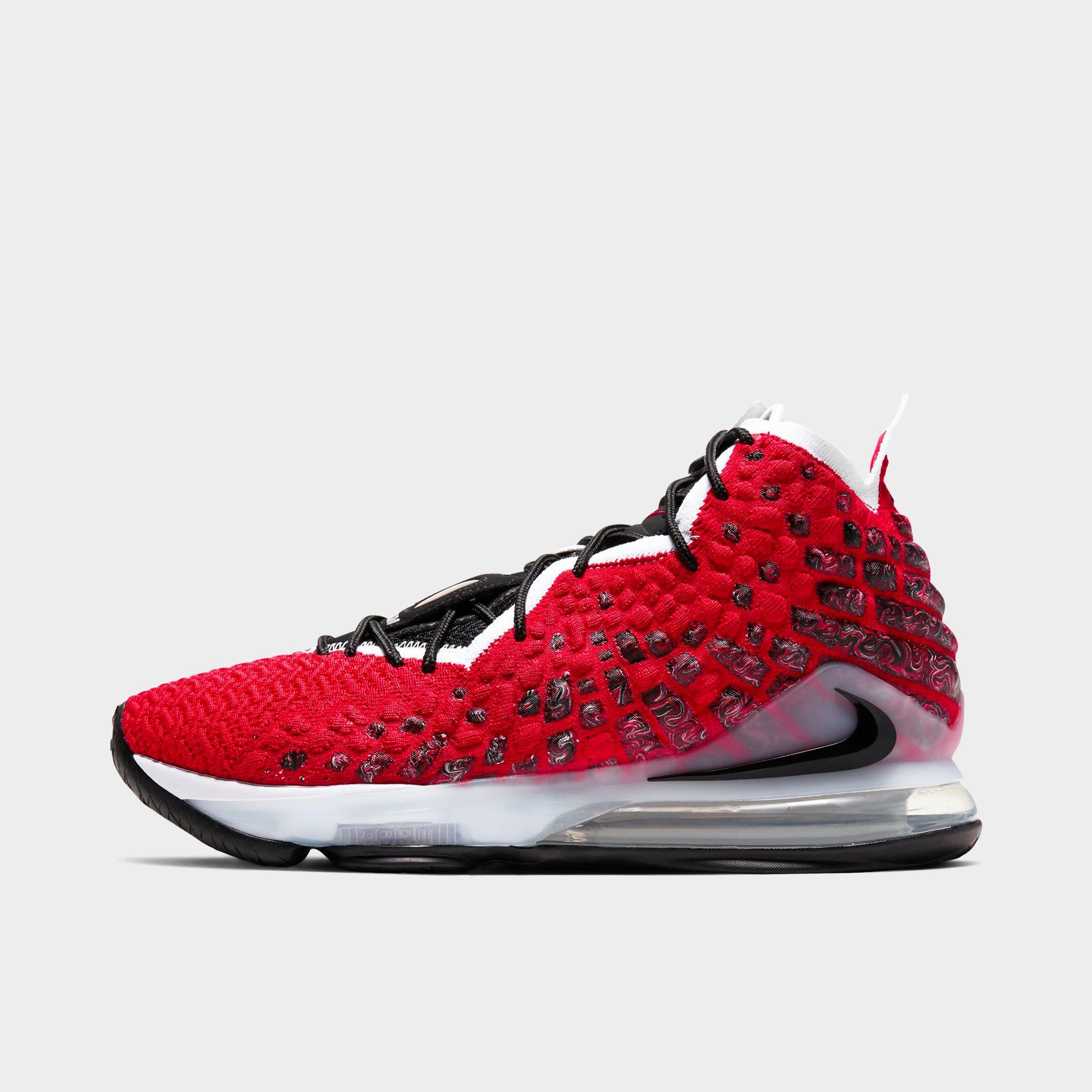 red lebron 17 mens