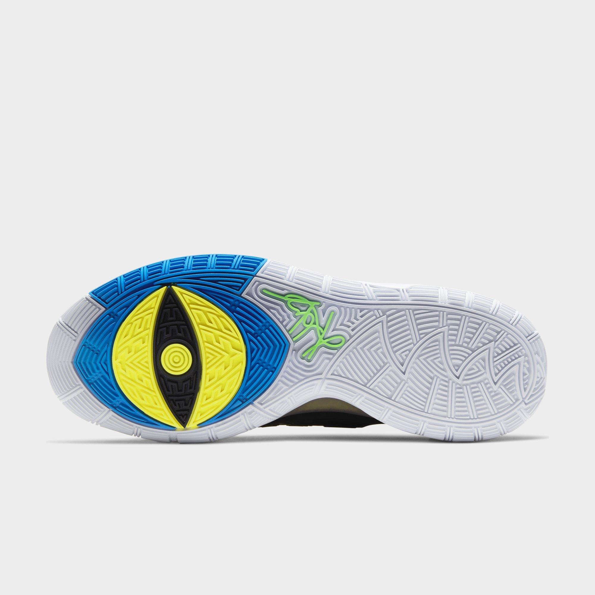 pink and blue basketball shoes