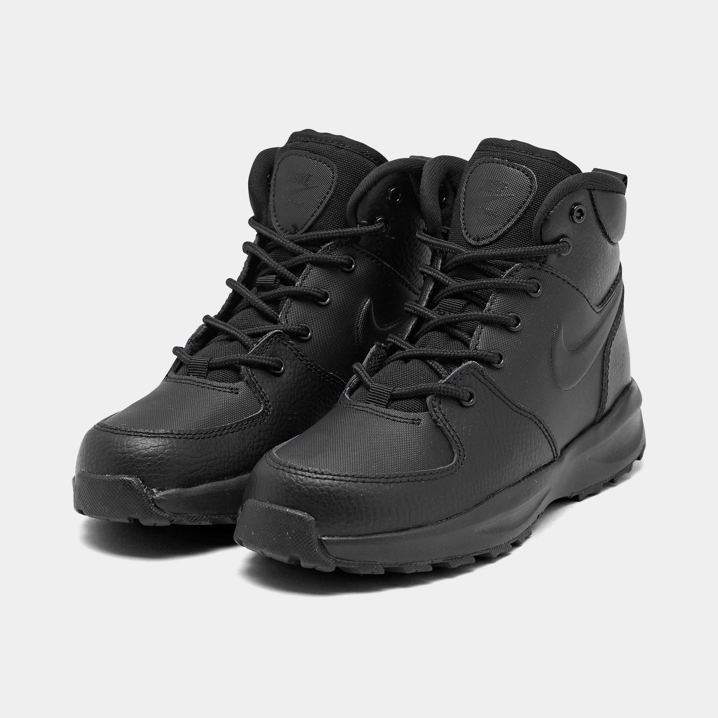 nike black leather boots