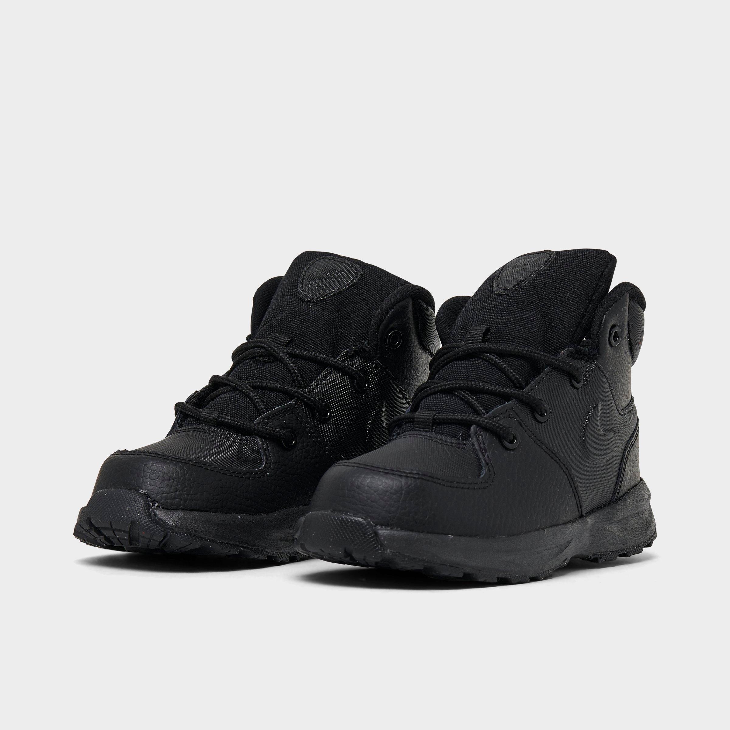 nike black leather boots