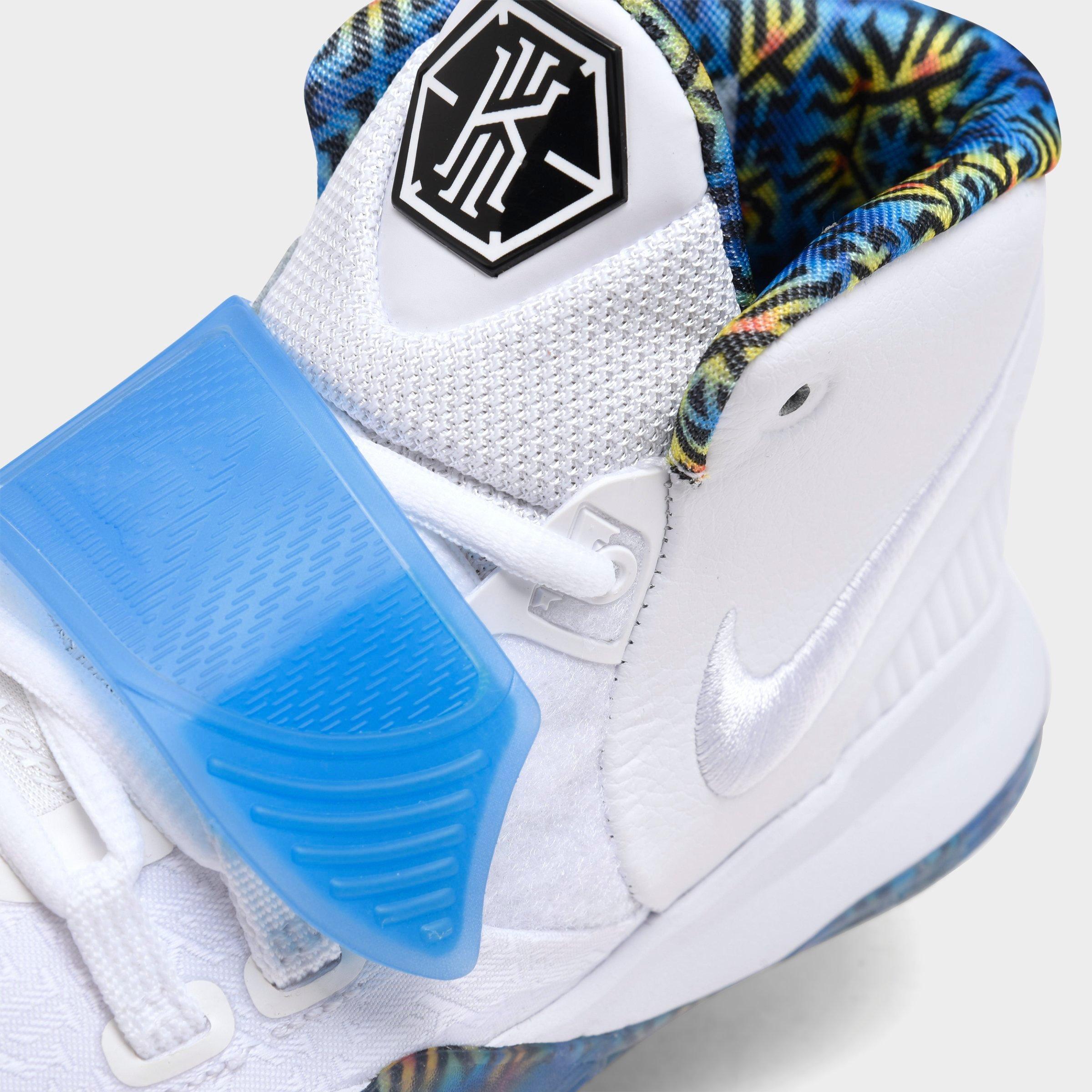 Nike Kyrie 6 'White Blue Fury Opti Yellow' Men 's Basketball