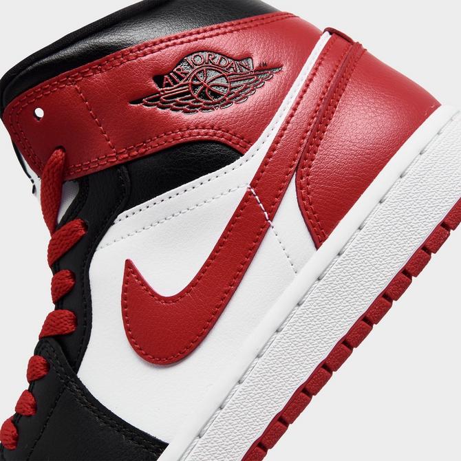 Air jordan 1 mid red white online