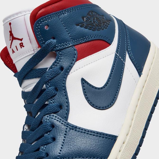 Air jordan 1 mid womens cheap blue