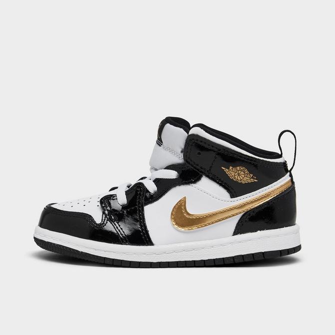 Air jordan retro 1 mid black sale