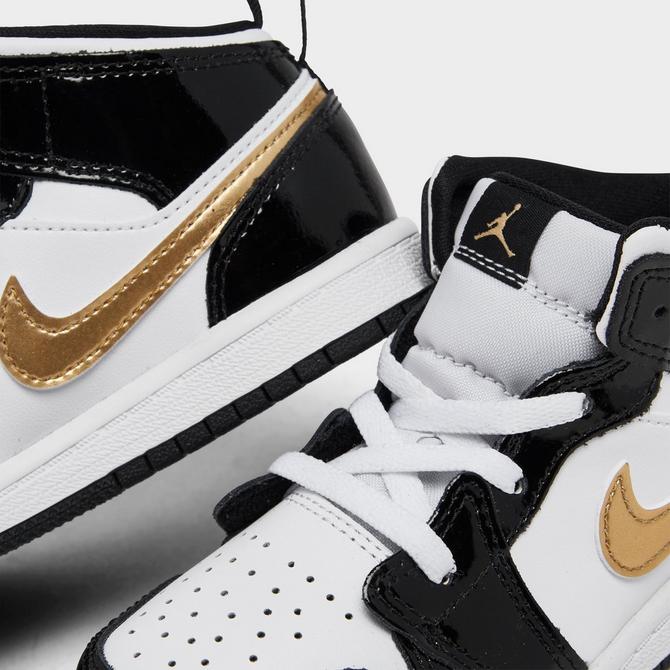 Black and gold hot sale jordans for toddlers