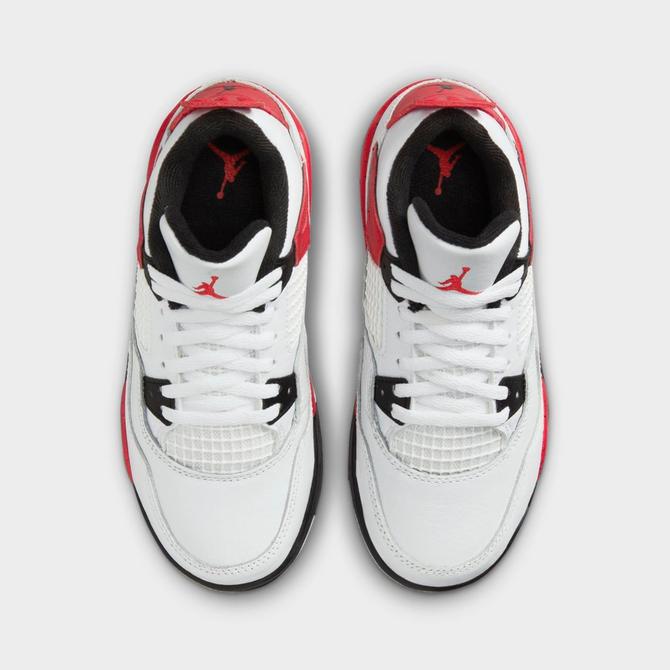 Air jordan 4 on sale white red black