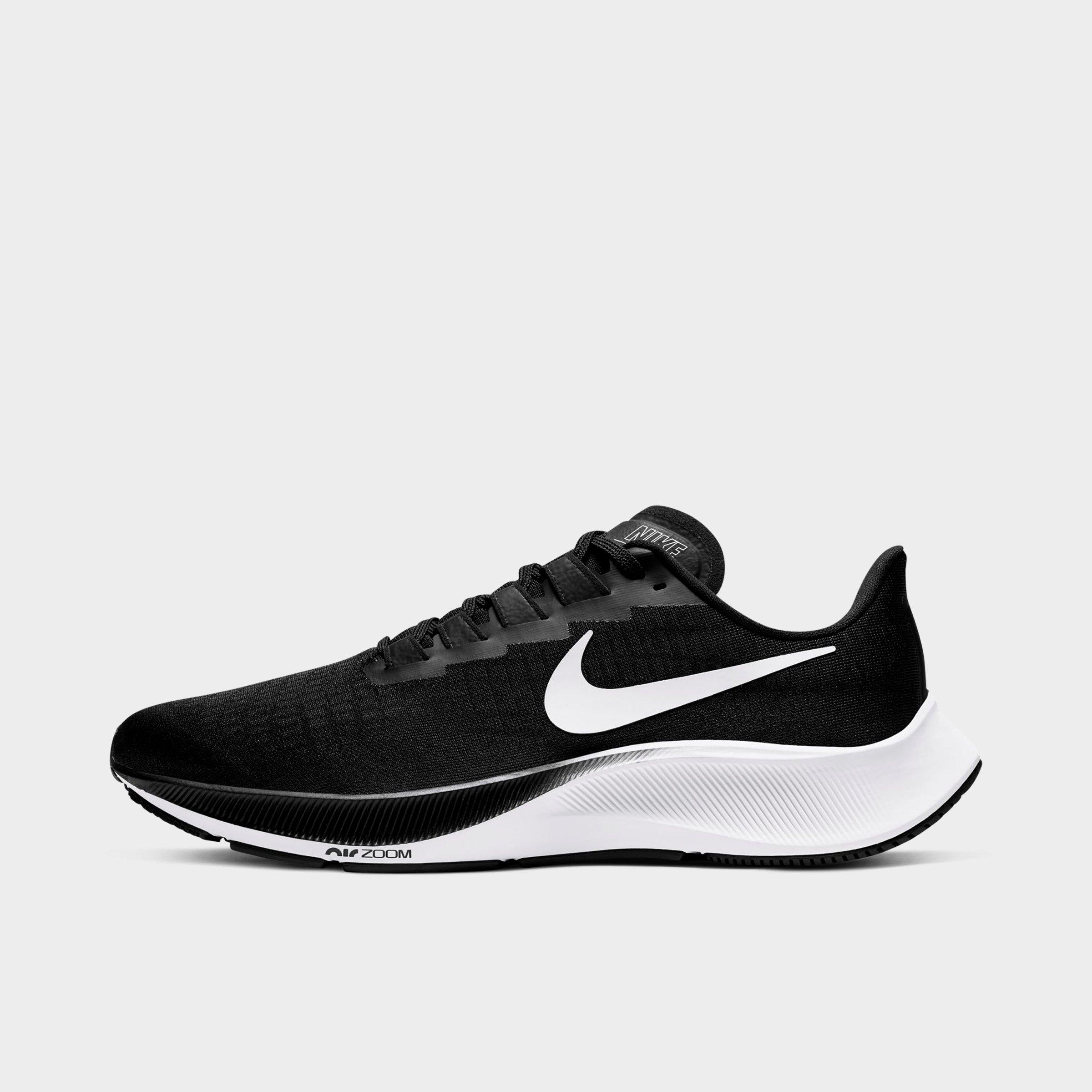 nike sports shoes black and white
