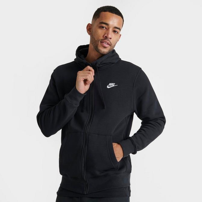 Nike club zip outlet hoodie