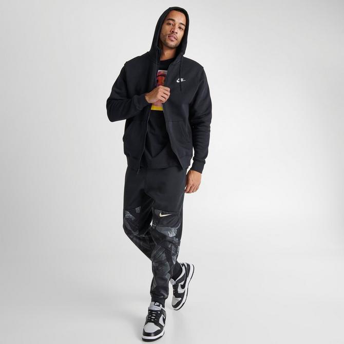 Nike sportswear club fleece men's full zip hoodie & pants set online black