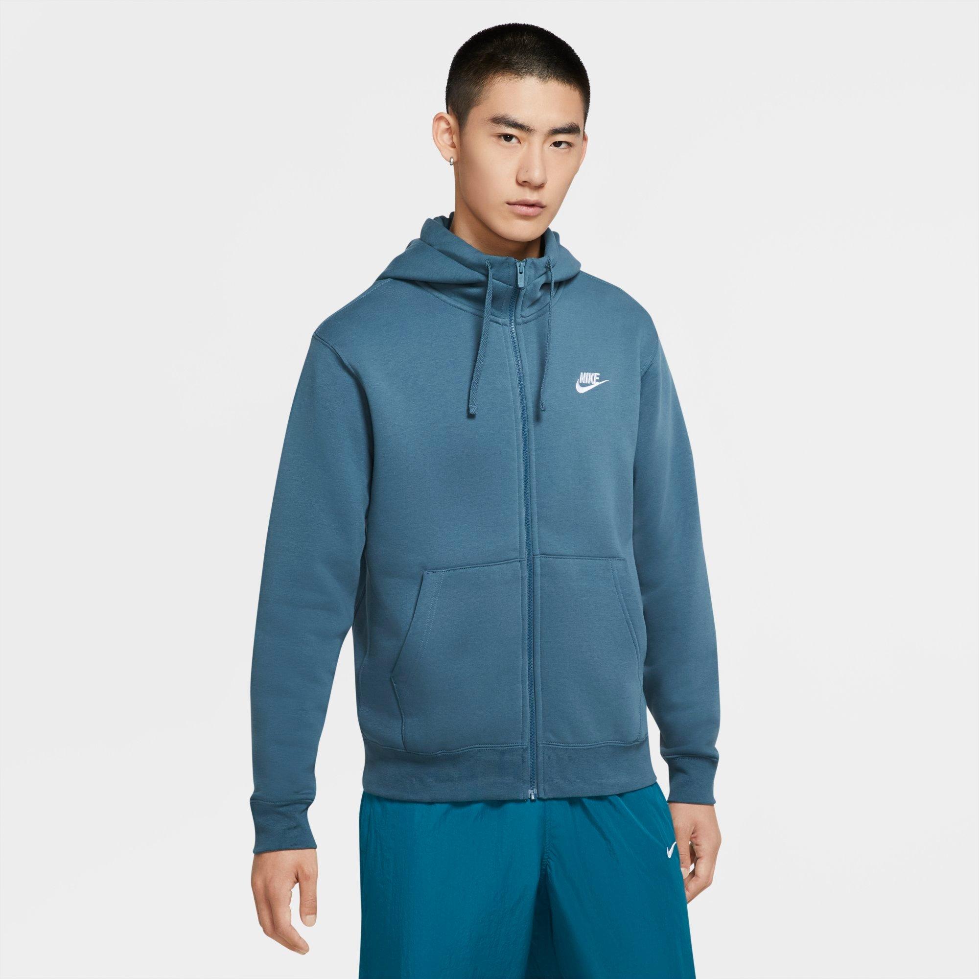 nike club full zip hoodie