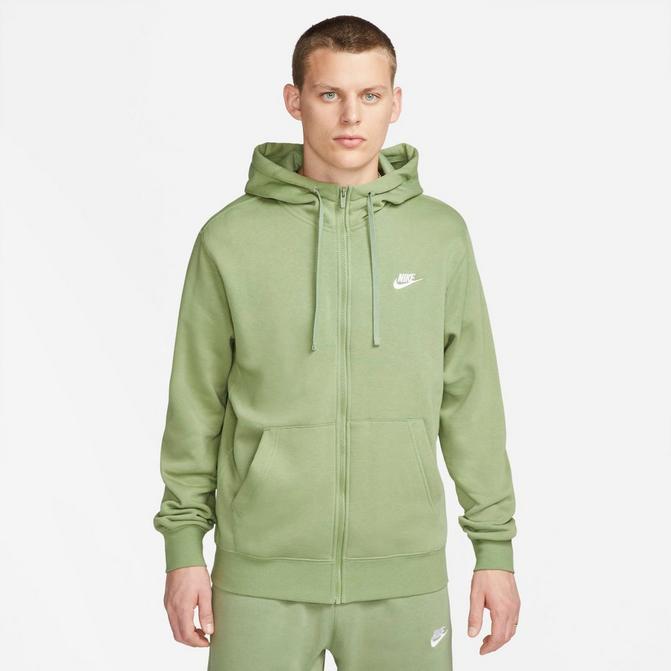 Green nike zip on sale hoodie