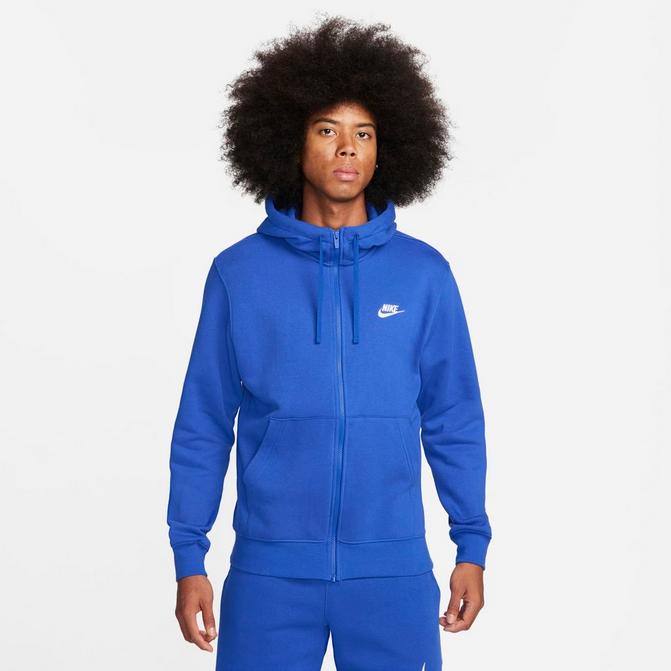 Men's club swoosh full zip fleece hoodie online