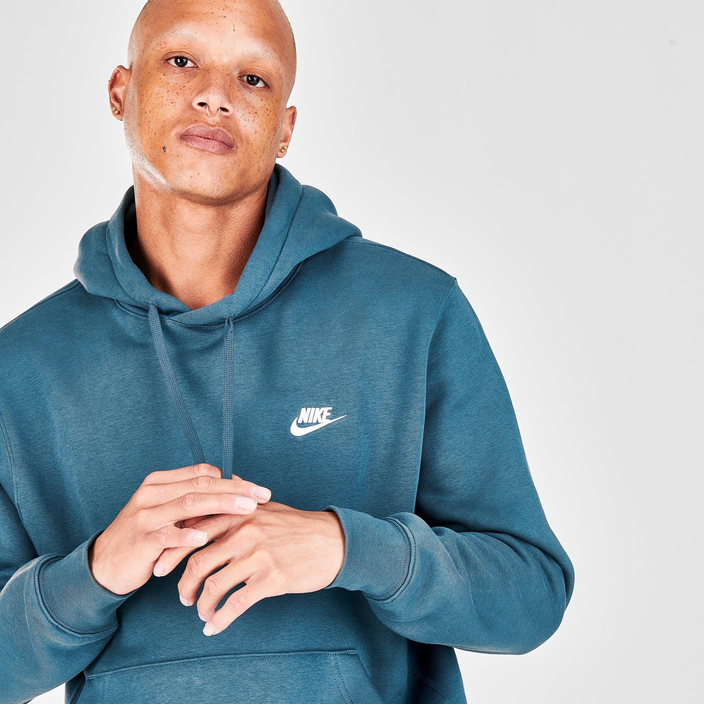 men's nike sportswear club fleece embroidered hoodie