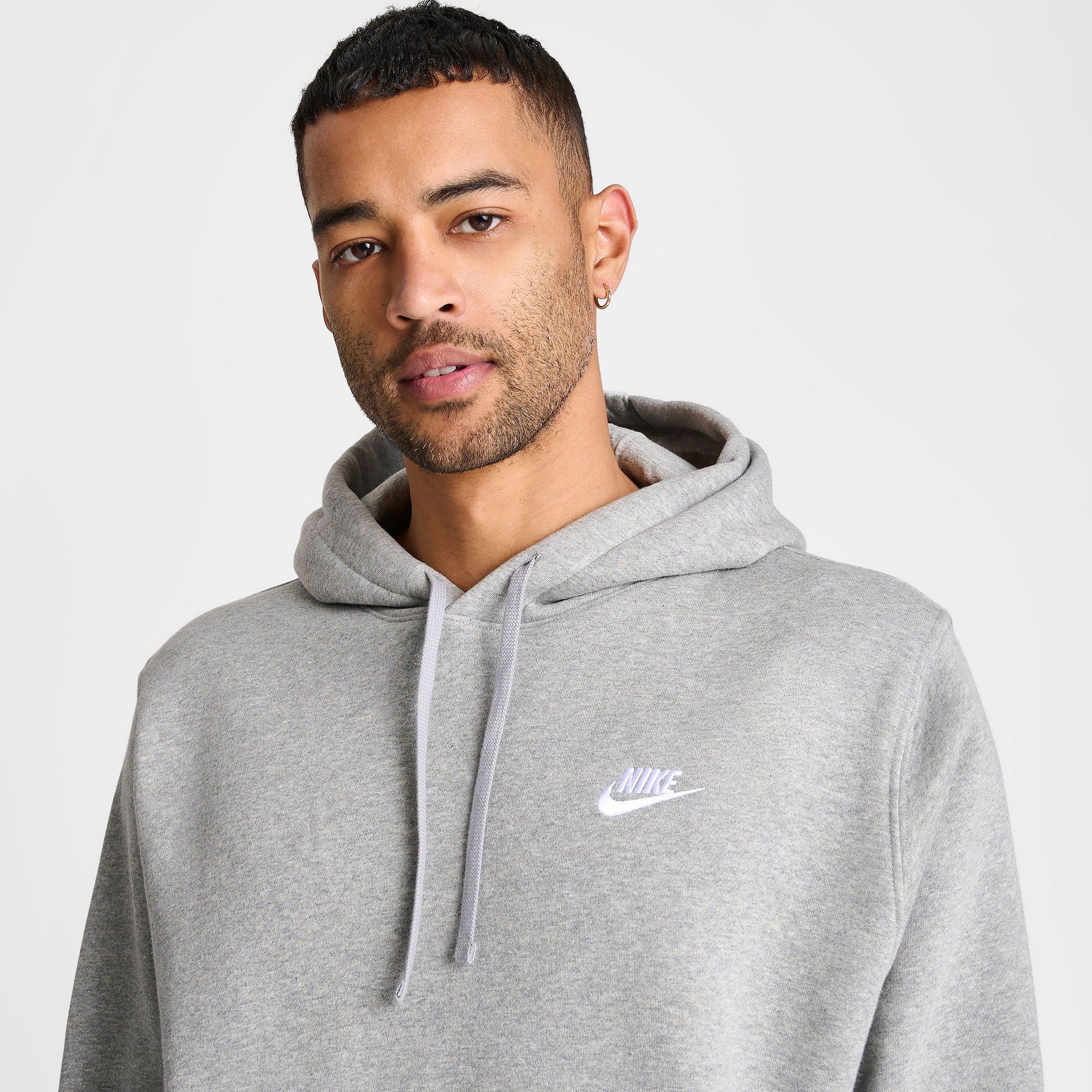 men's nike sportswear club fleece embroidered hoodie