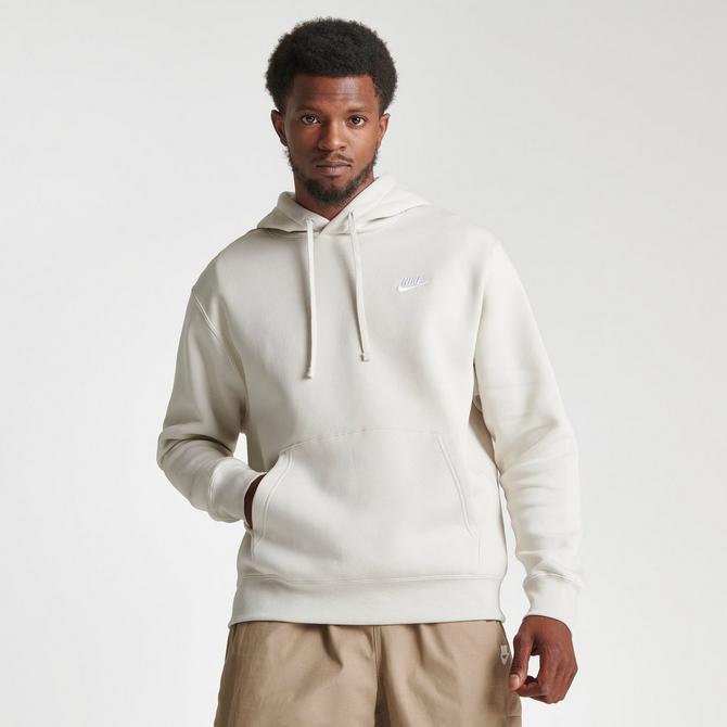 Nike pullover hoodie with embroidered logo store in white