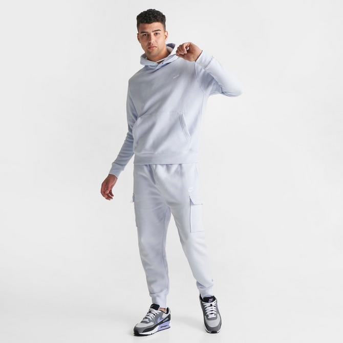 Grey nike store sweatpants and hoodie