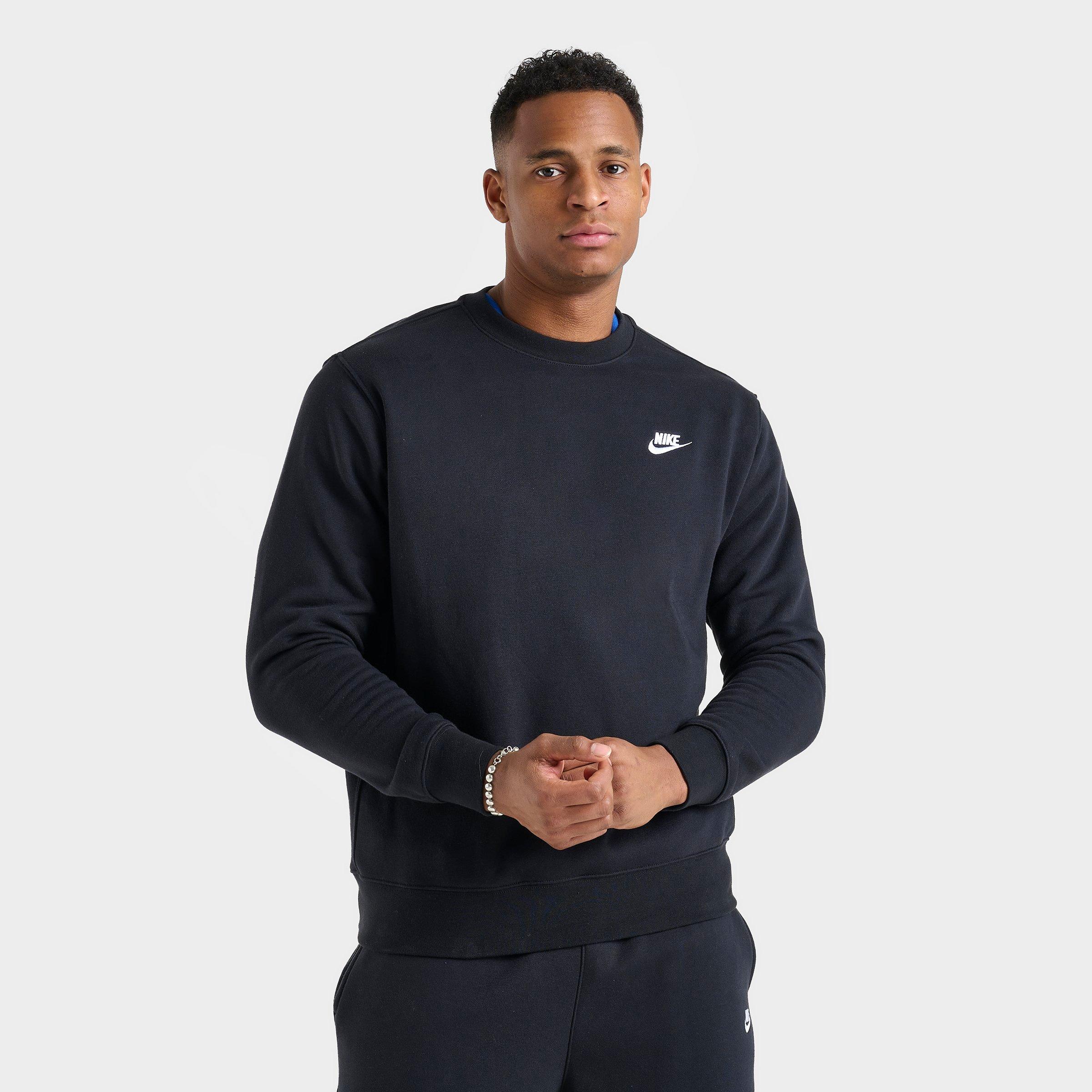 nike club fleece crew neck sweatshirt in sage green