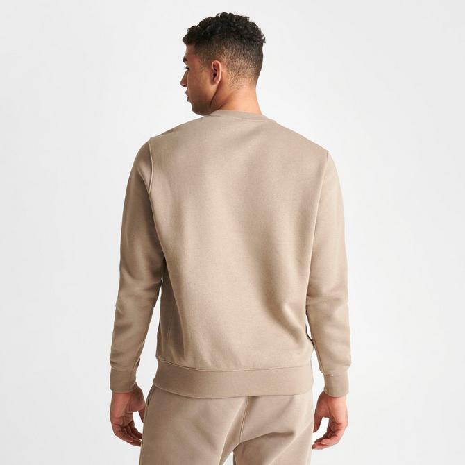 Nike beige best sale crew neck sweatshirt