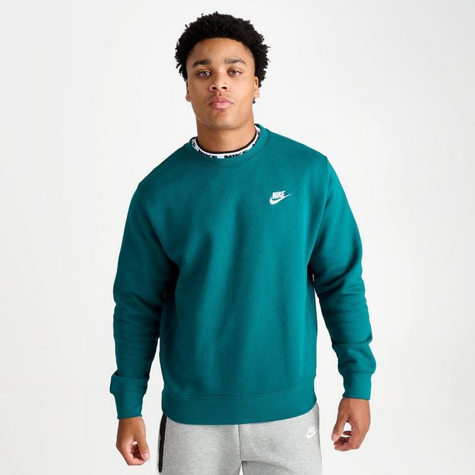 Nike teal crew neck sweatshirt new arrivals