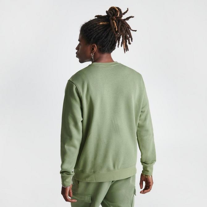 Nike club fleece crew shop neck sweatshirt in sage green