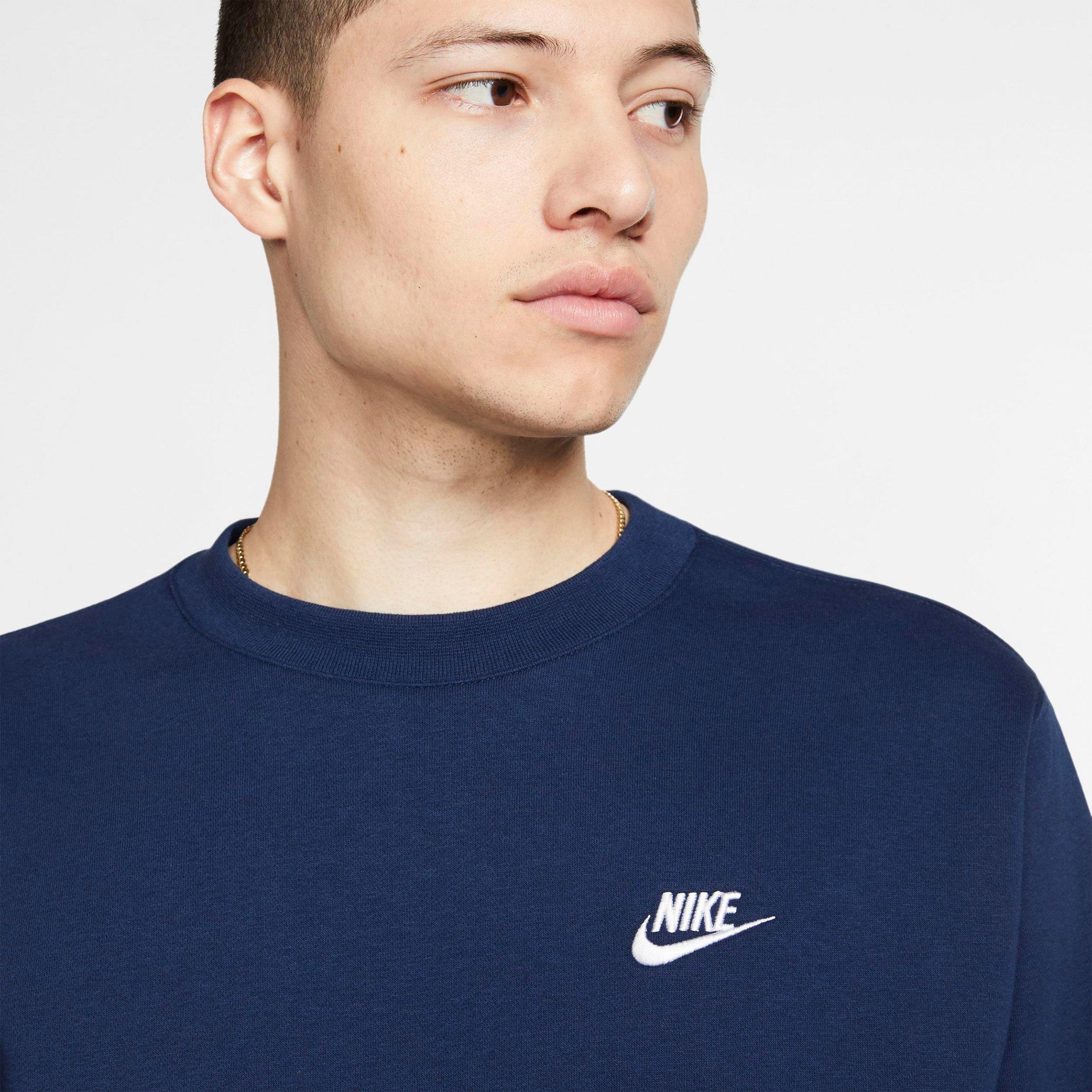 navy nike crew neck sweatshirt