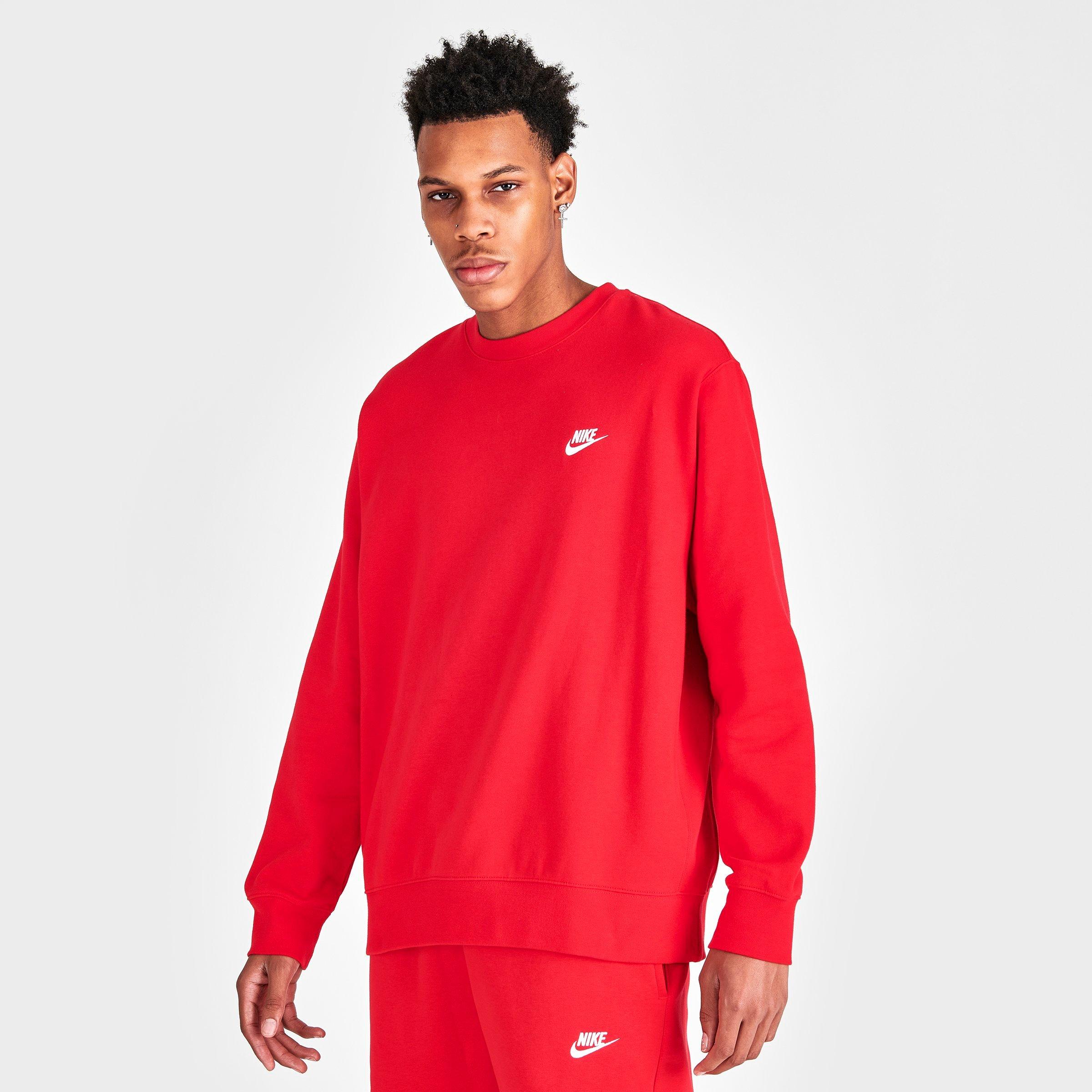 red nike crewneck