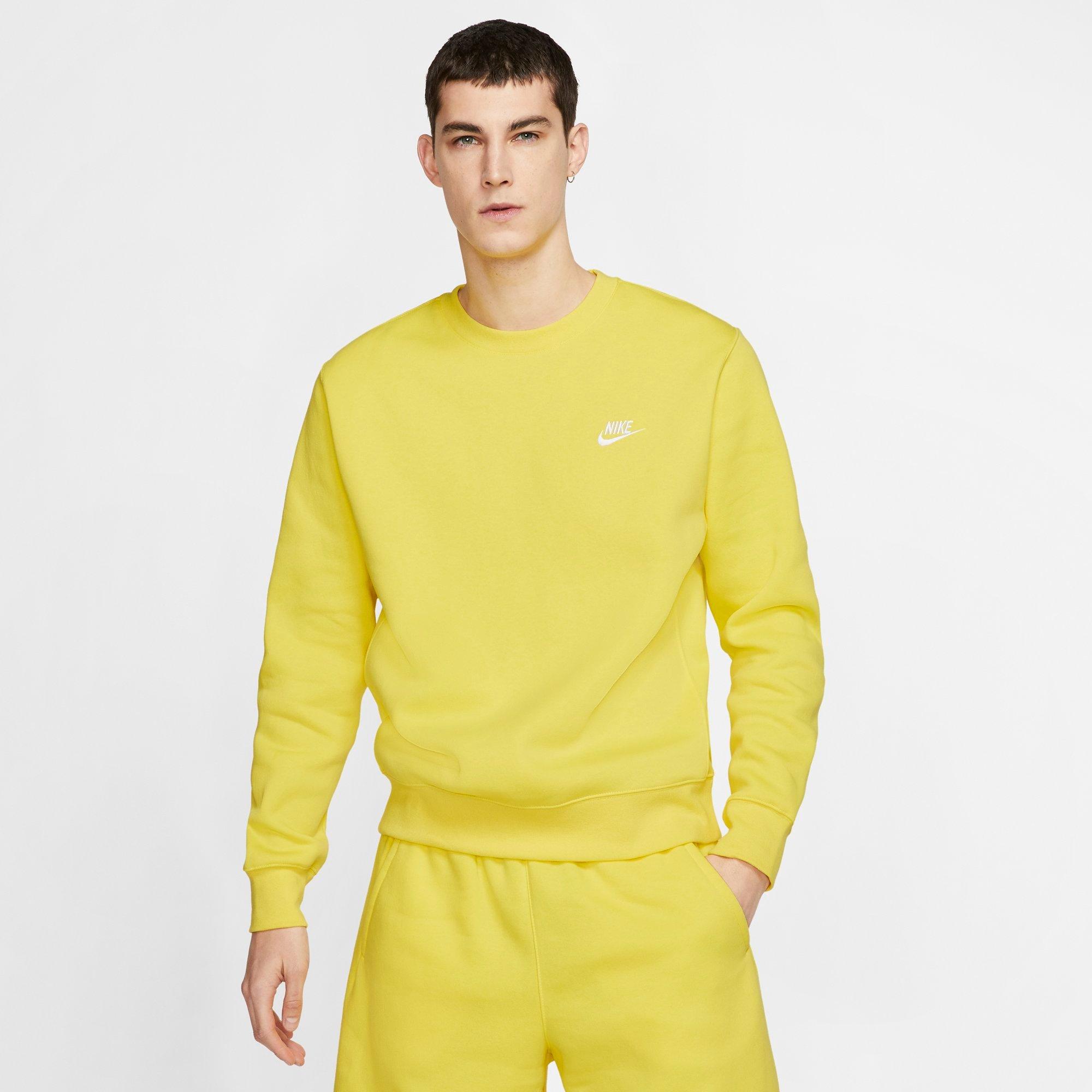 yellow nike sweater