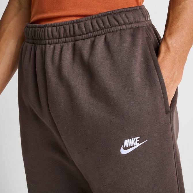 Nike Club cuffed sweatpants in brown