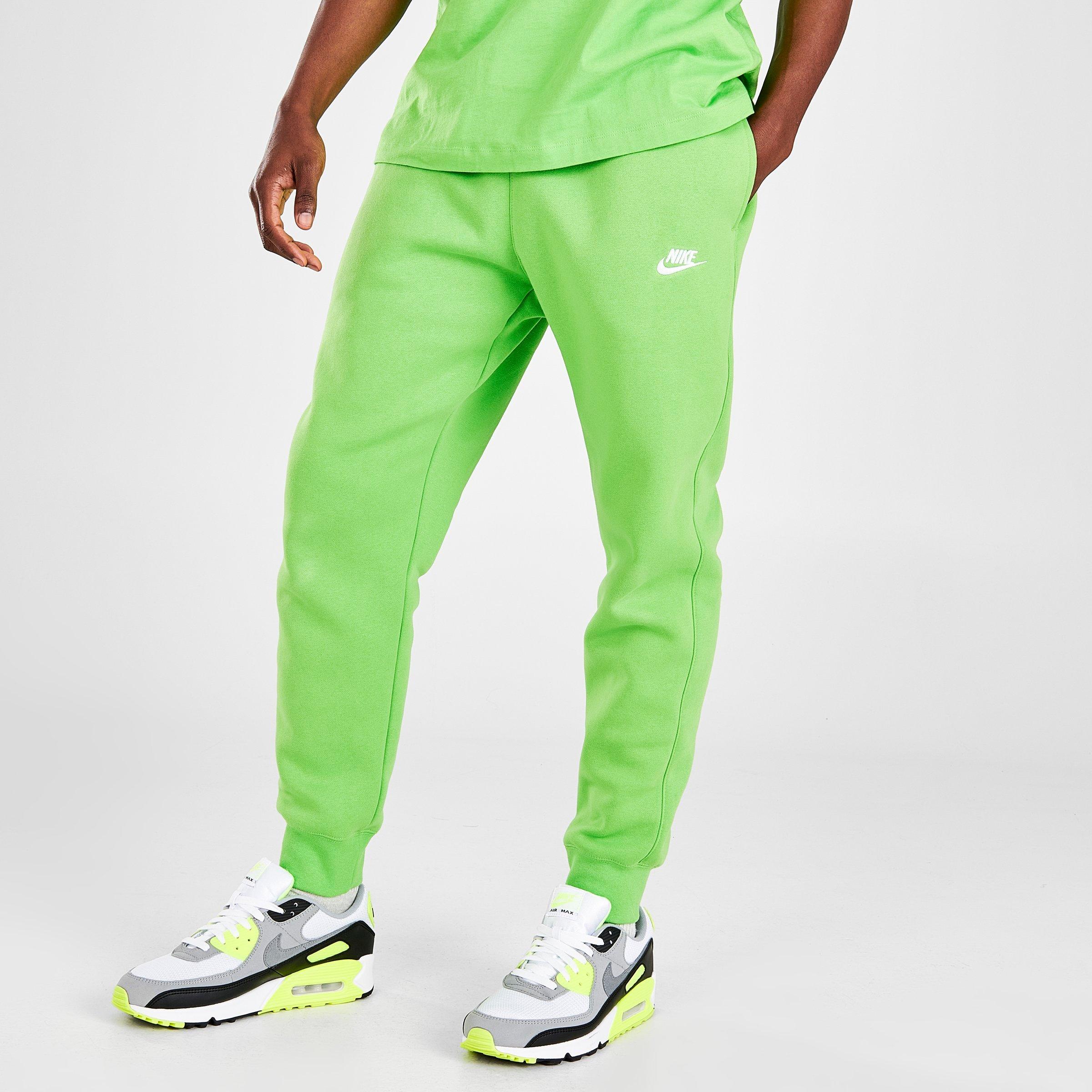 green nike jogging pants