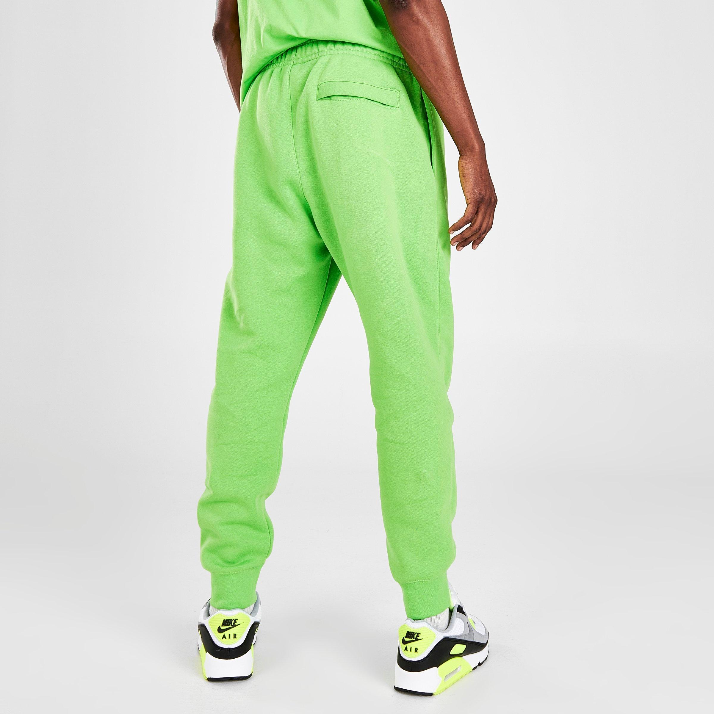 green nike jogging pants