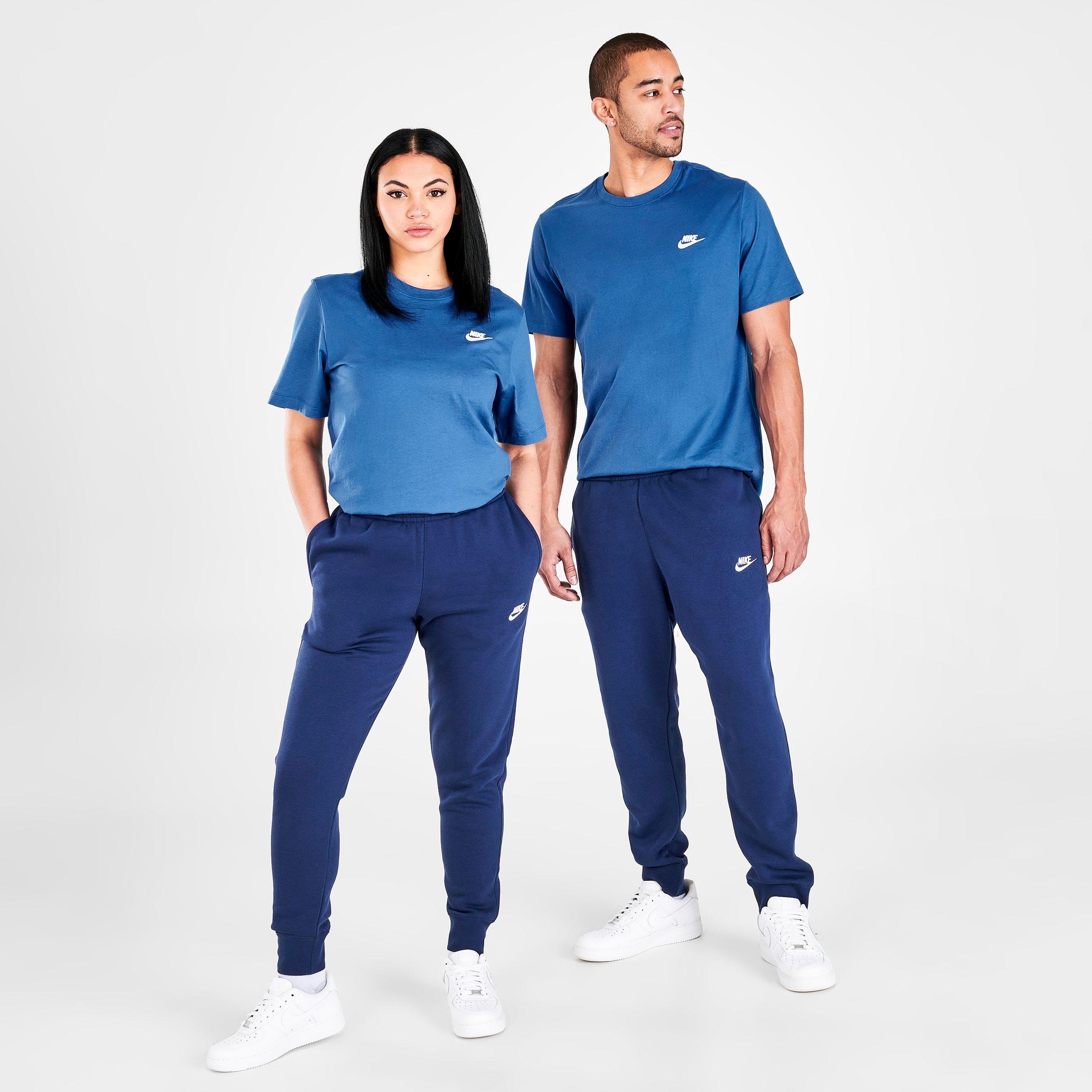 nike navy fleece joggers