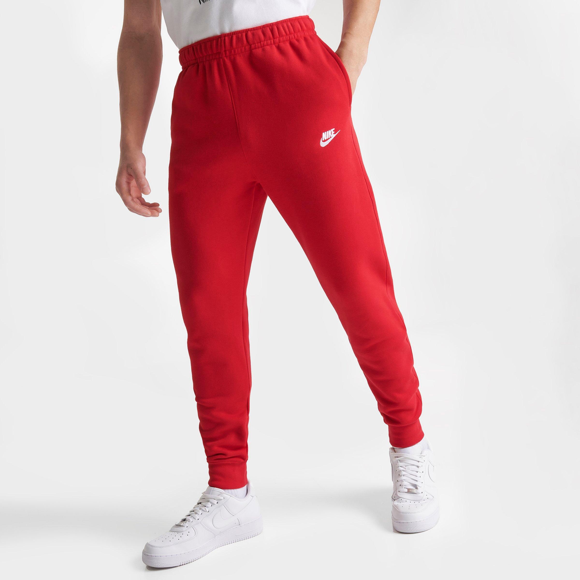 red nike sportswear club fleece